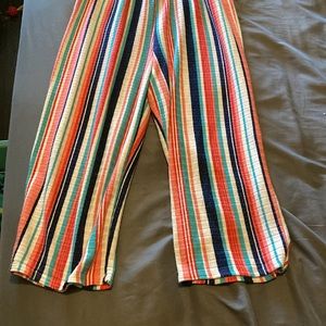 Sequin Hearts girls striped romper. Size XL